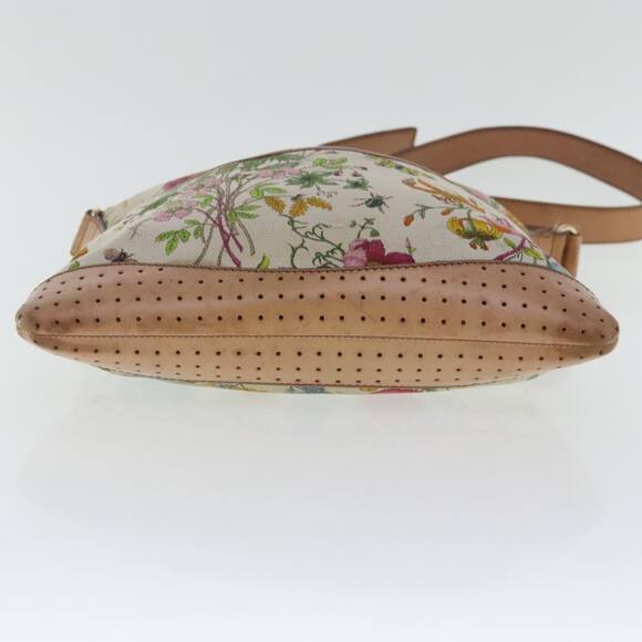 GUCCI Shoulder Bag Canvas Multicolor Gold - Picture 9 of 13